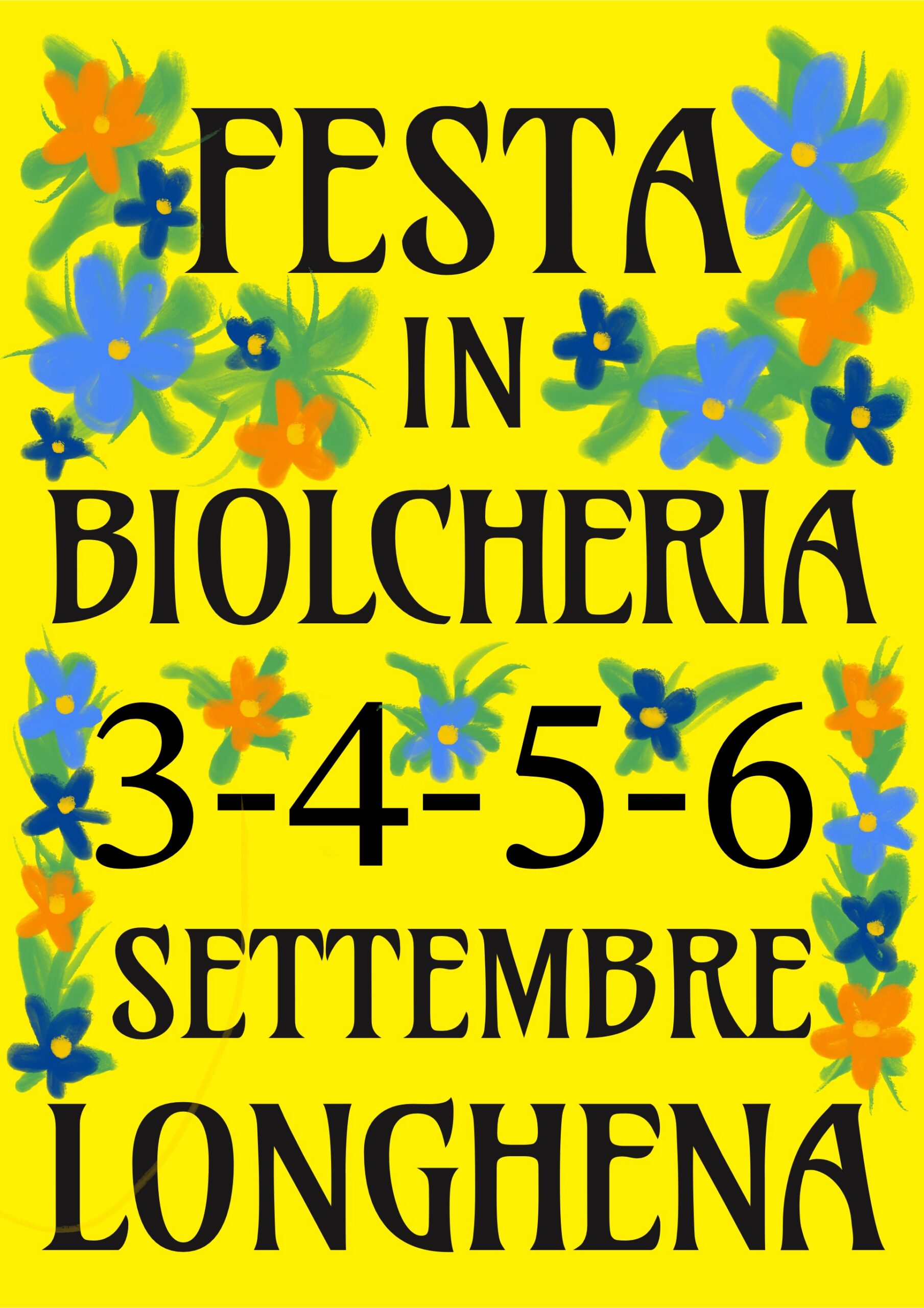 Locandina Festa in biolcheria