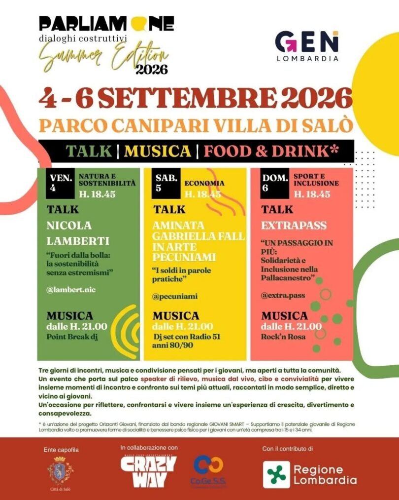 Locandina Parliamone: dialoghi costruttivi