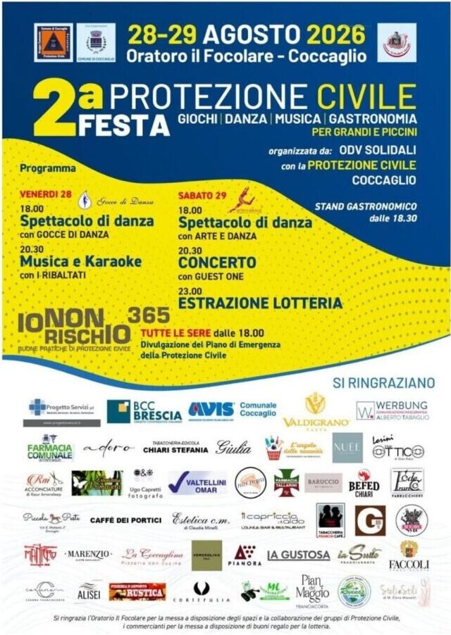 locandina Protezione civile in Festa