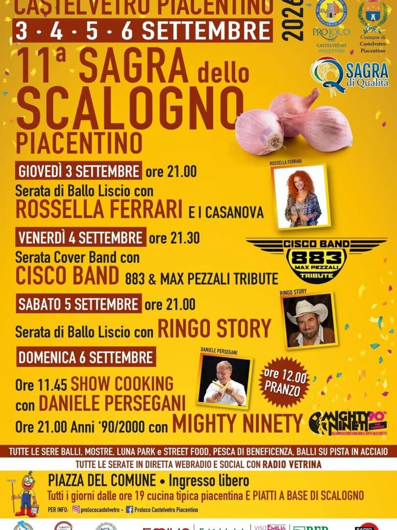 Locandina Sagra dello scalogno piacentino