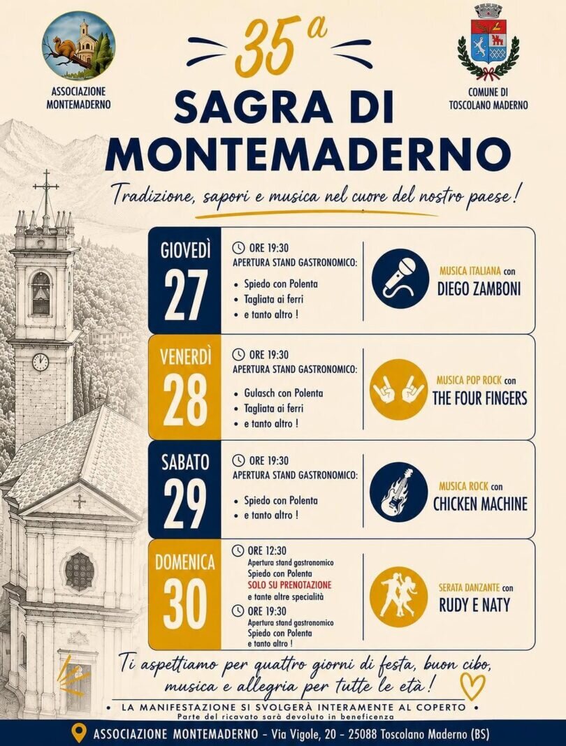 Locandina Sagra di Montemaderno