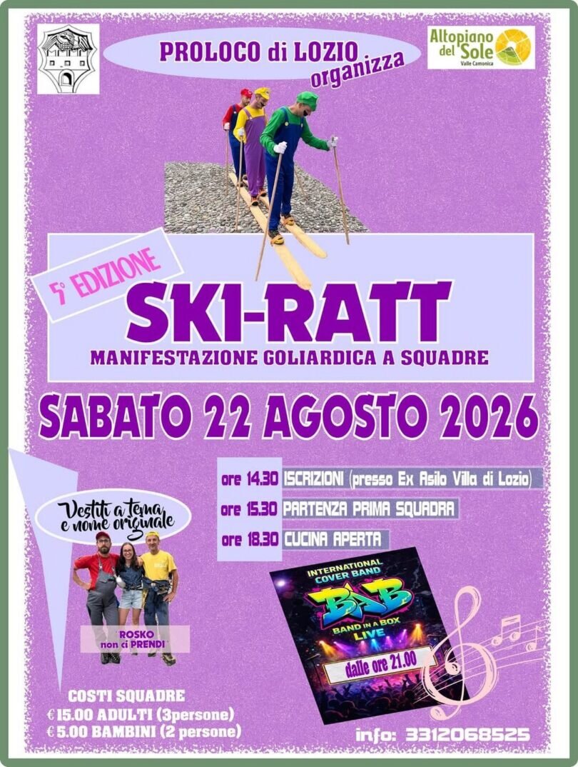 Locandina Ski-Ratt a Lozio