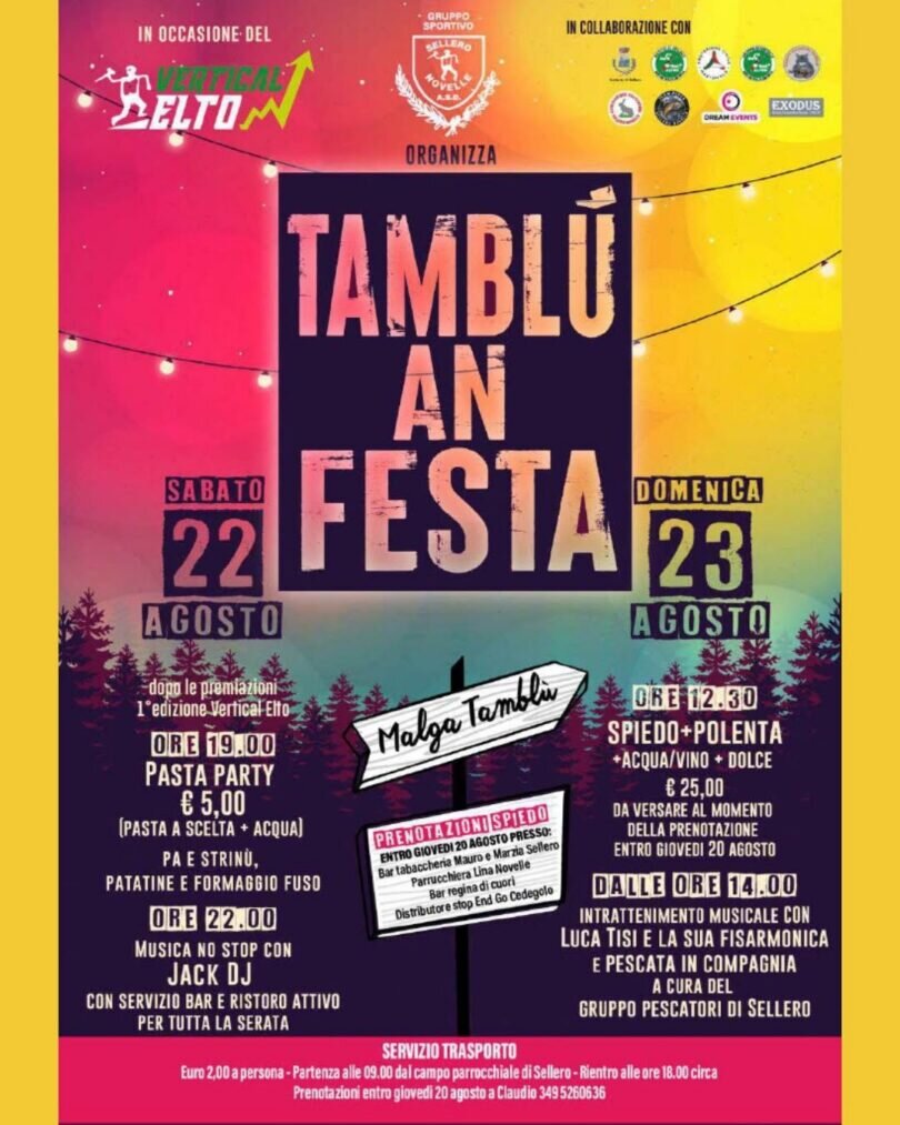 Locandina Tamblù an festa