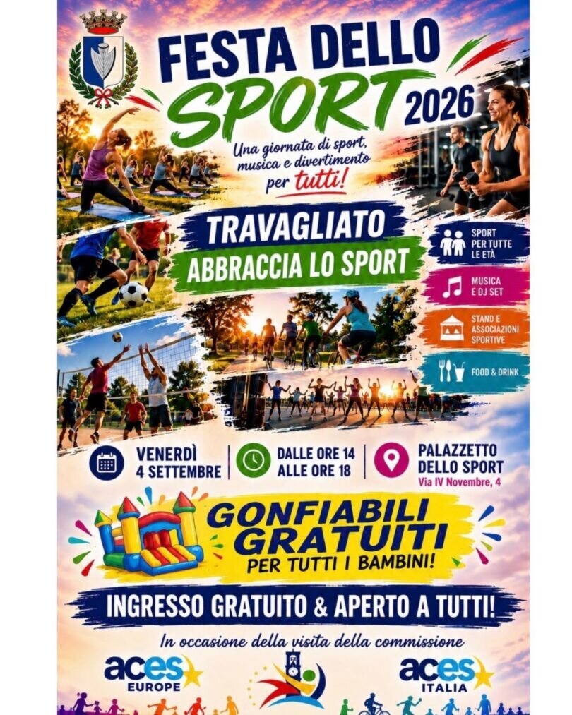 Locandina Travagliato abbraccia lo sport