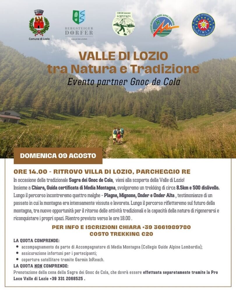 Locandina Valle di Lozio tra natura e tradizione