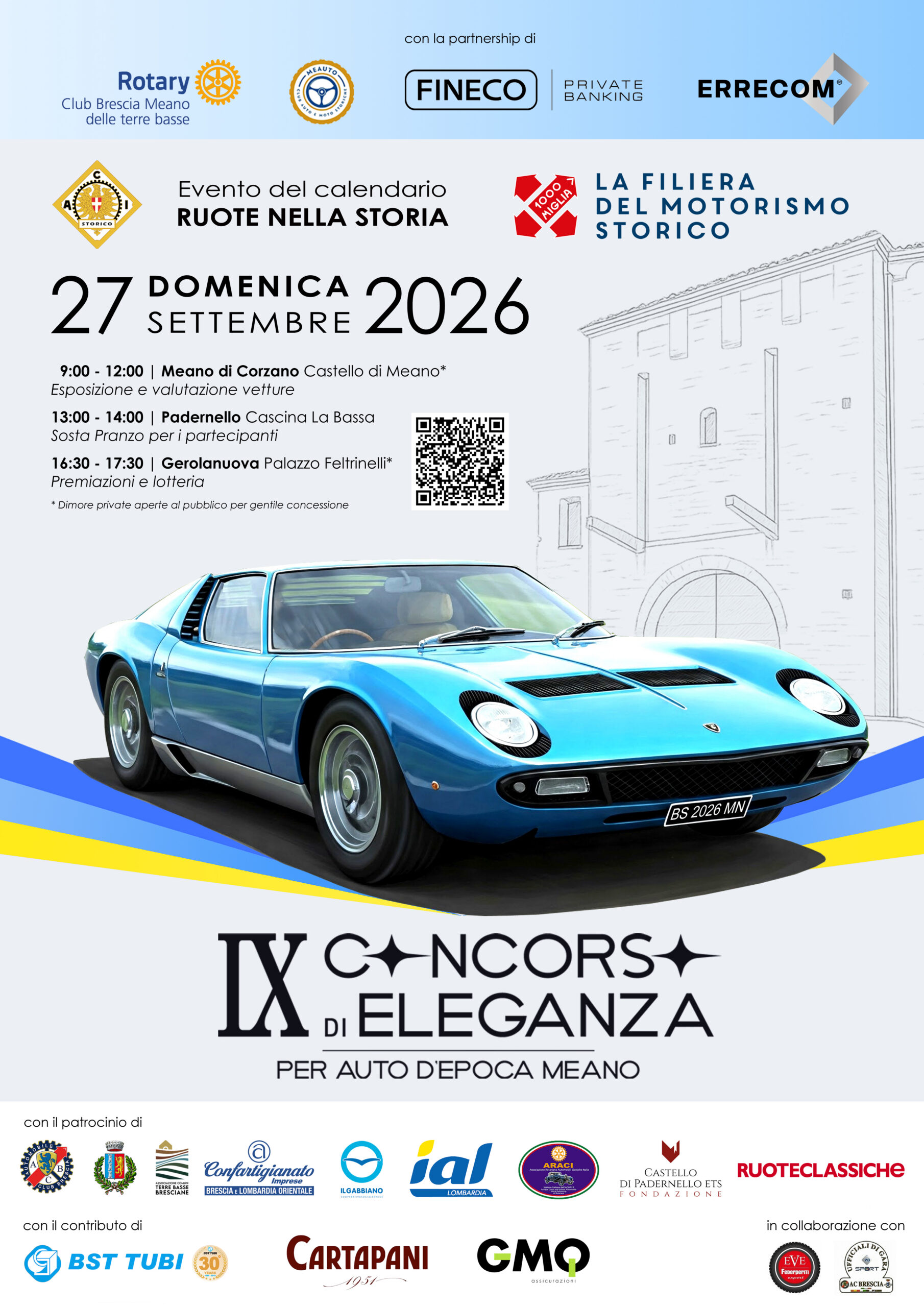 Locandina Concorso d’eleganza per auto d’epoca