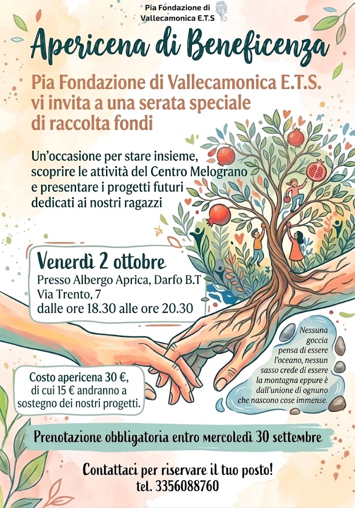 Locandina Aperitivo di beneficienza