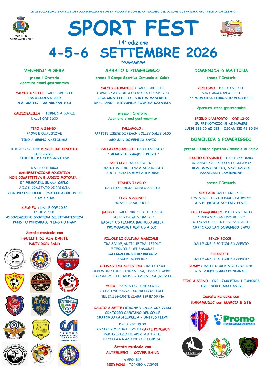 Locandina Sport fest