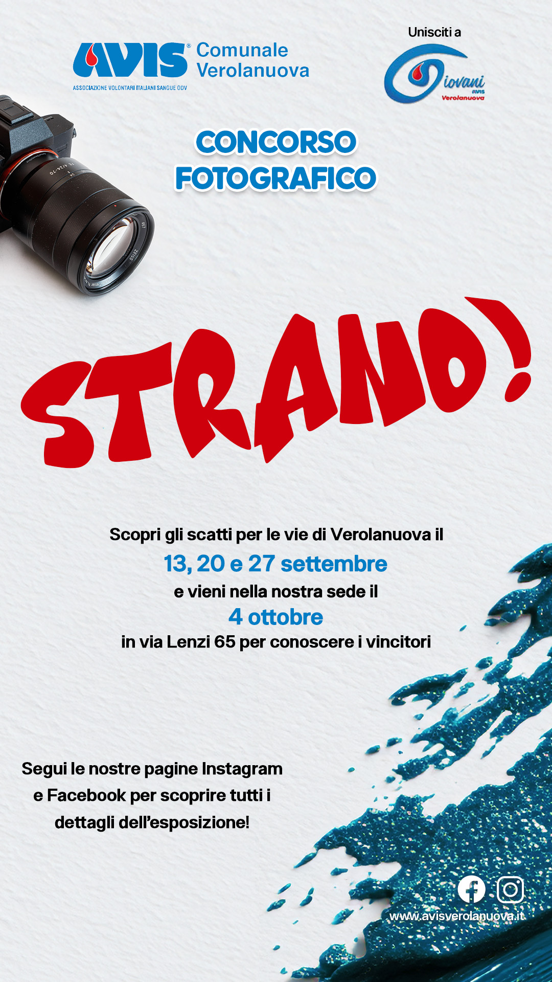 Locandina Concorso fotografico Avis