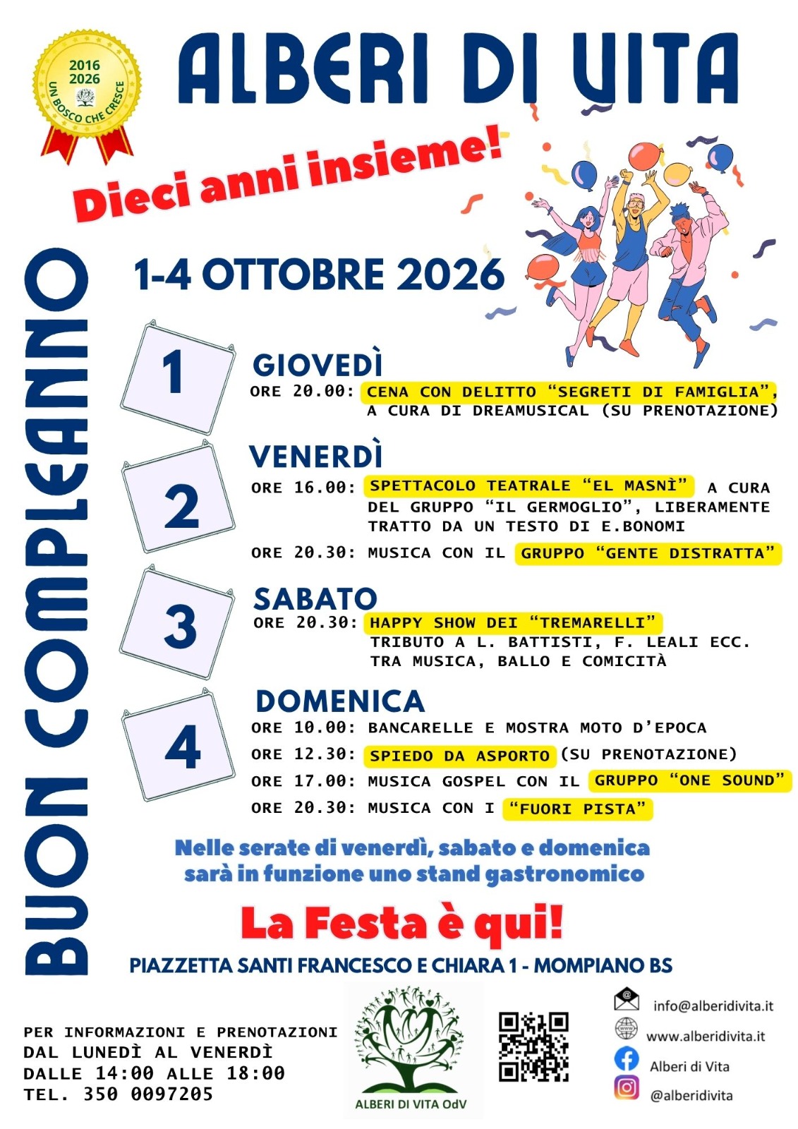 Locandina Alberi di vita: 10 anni insieme