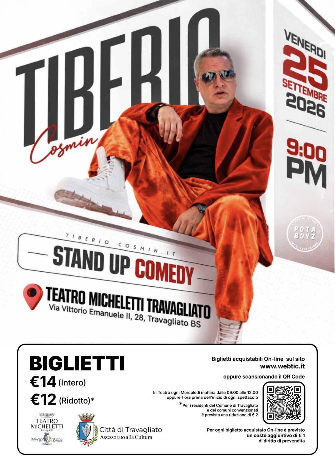 Locandina Tiberio cosmin - stand up comedy