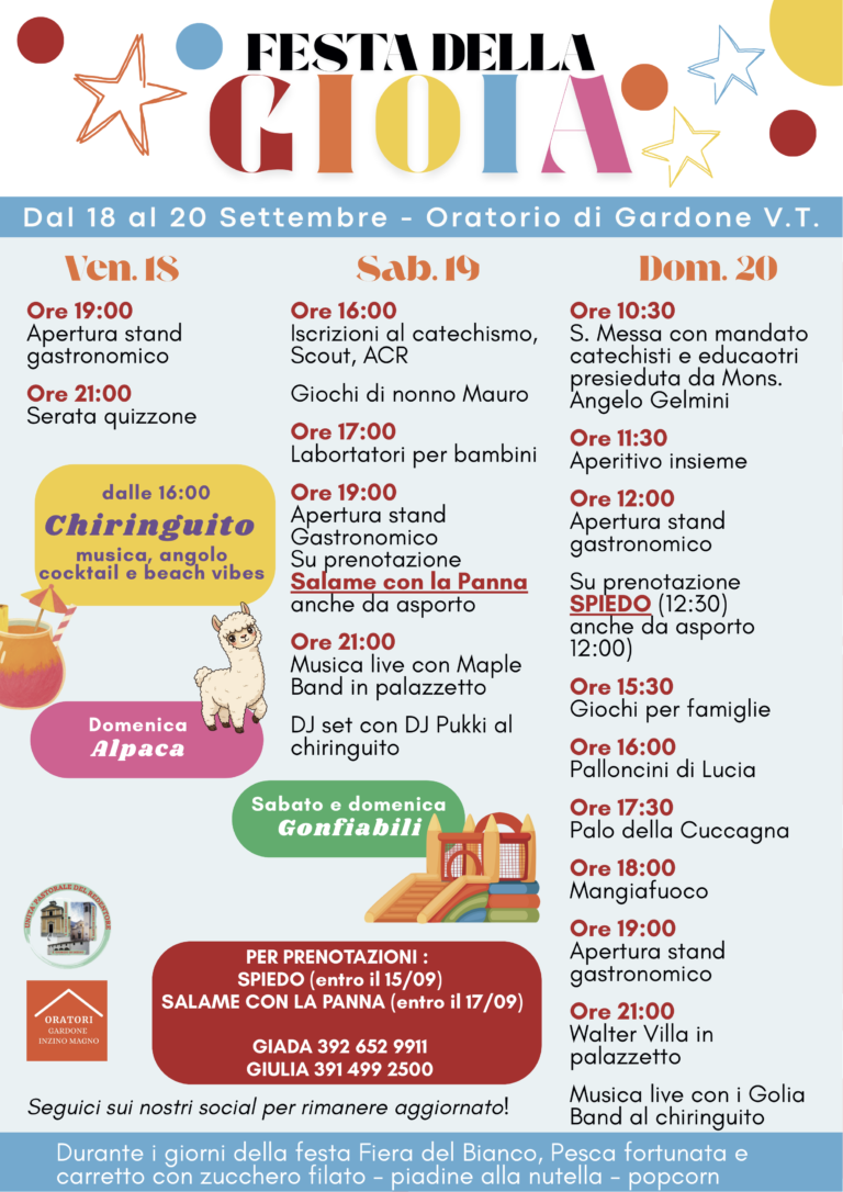 Festa della gioia