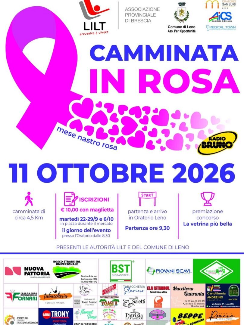 Locandina Camminata in rosa