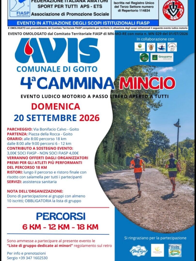 Locandina Camminata Mincio
