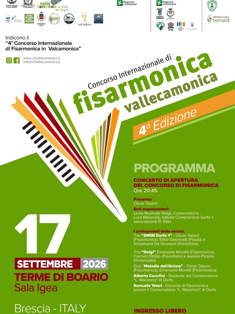 Locandina Concorso internazionale di Fisarmonica