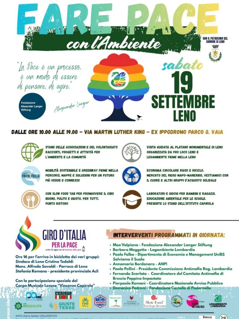 Locandina Fare pace con l'ambiente