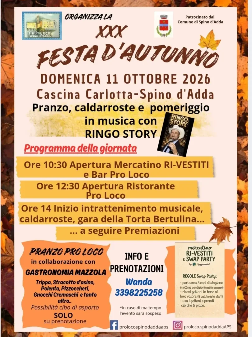 Locandina Festa d'autunno