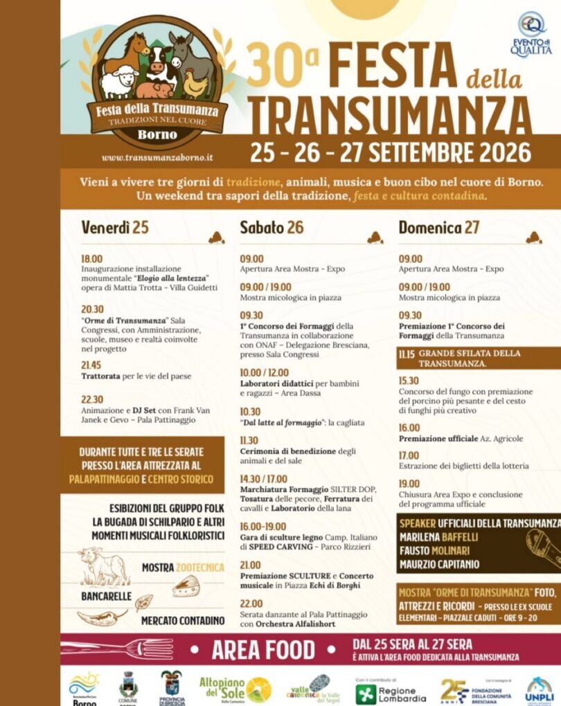 Locandina Festa della Transumanza