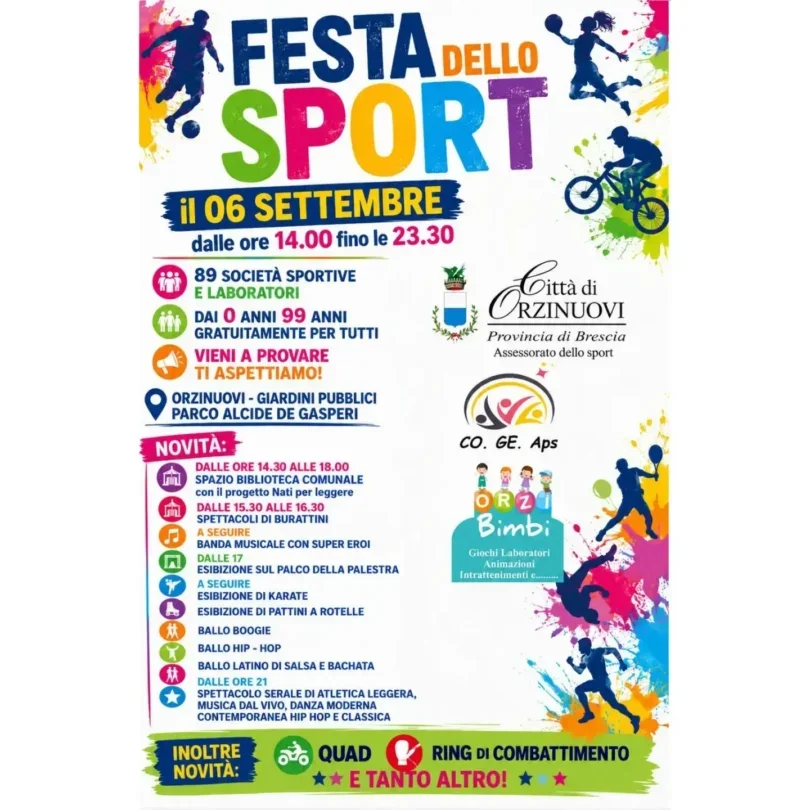Locandina Festa dello sport
