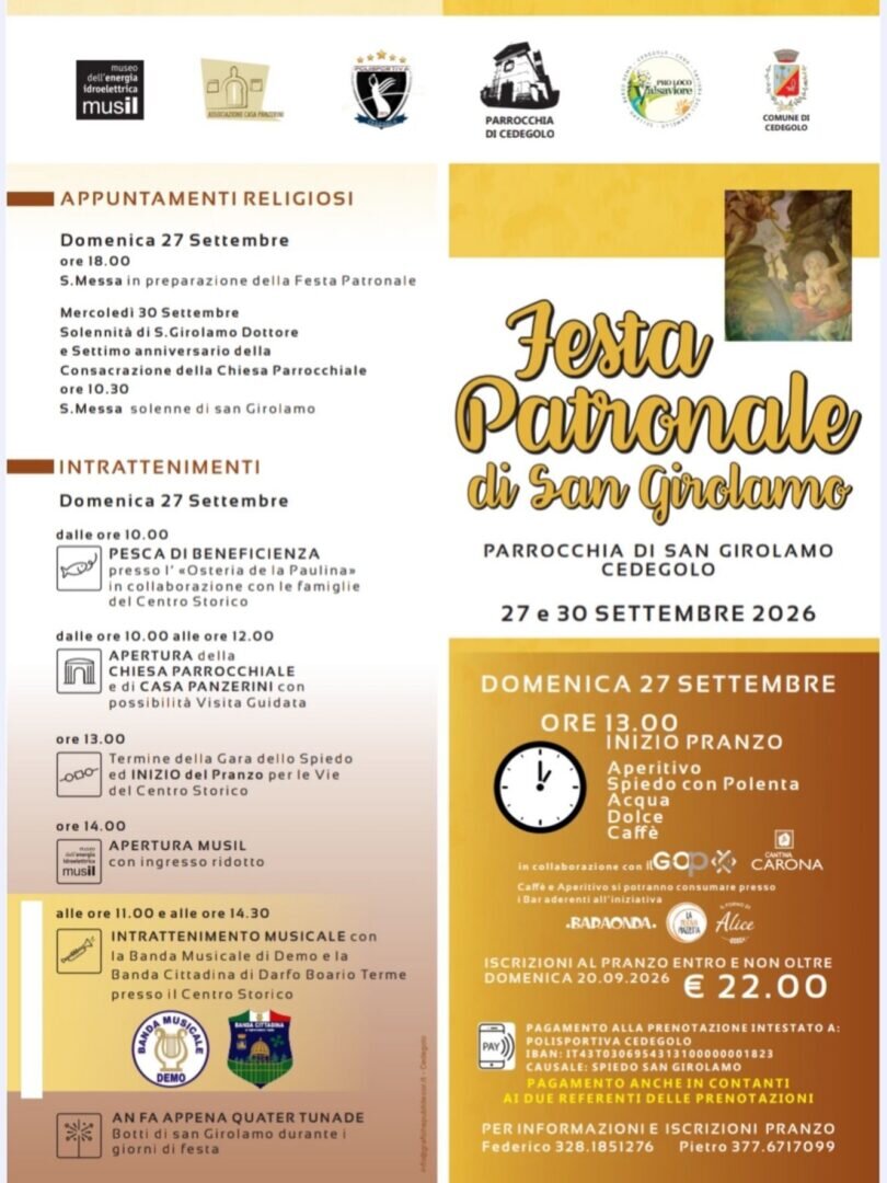 Locandina Festa patronale