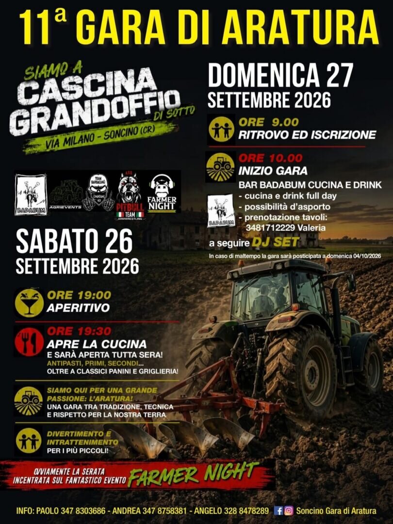 Locandina Gara di aratura