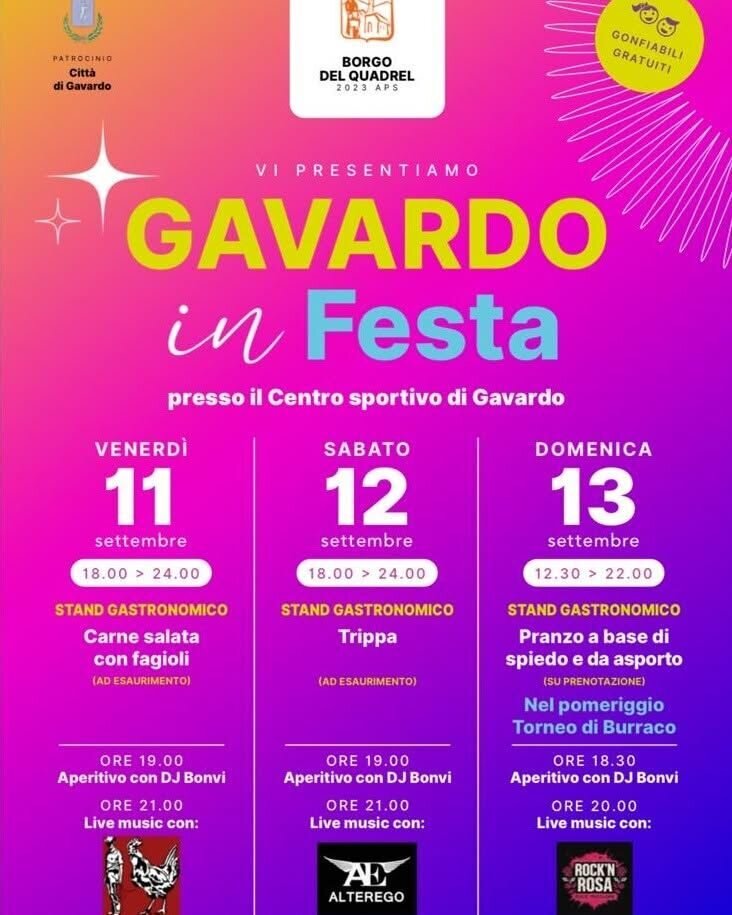 Locandina Gavardo in festa