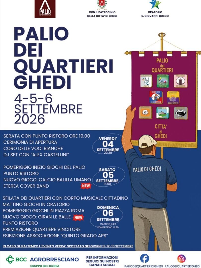 locandina Il Palio dei Quartieri di Ghedi