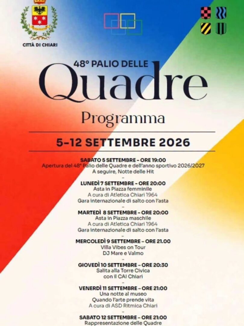 Locandina Palio delle Quadre di Chiari