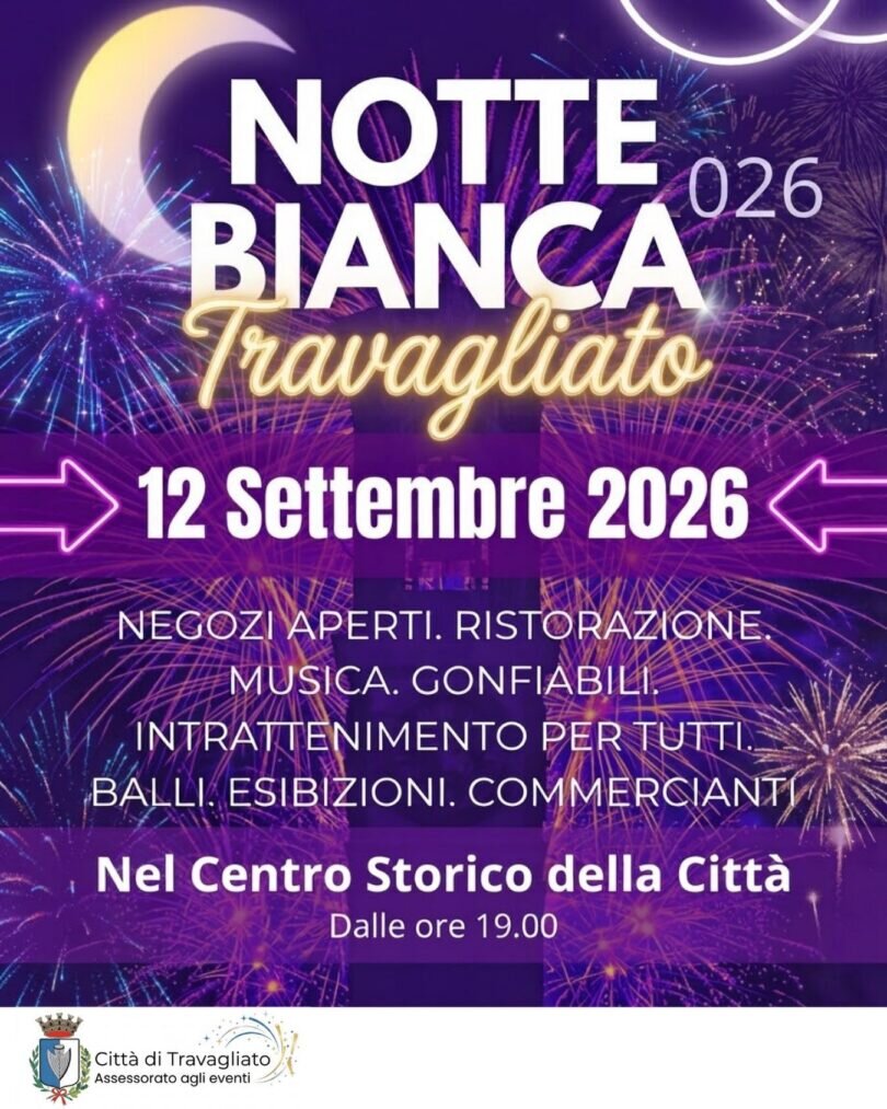 Locandina Notte bianca Travagliato