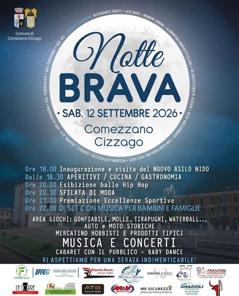 Locandina Notte brava a Comezzano Cizzago
