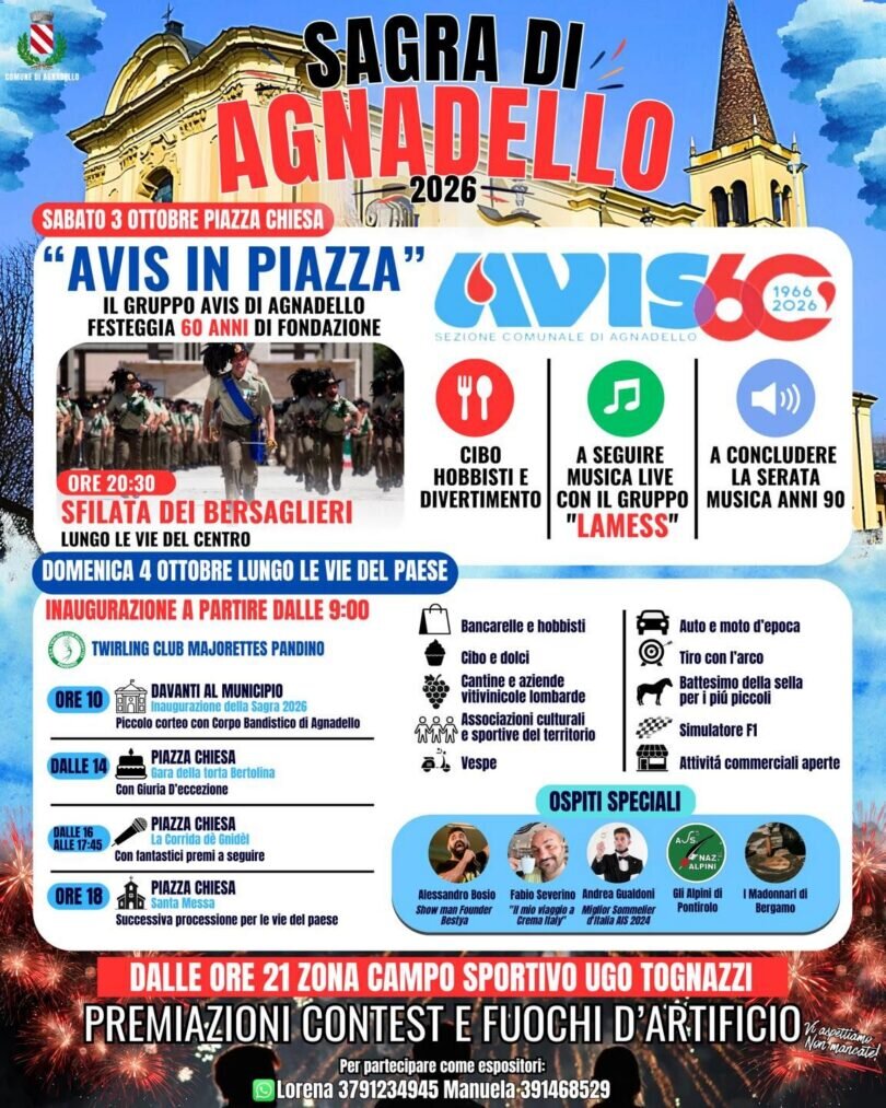Locandina Sagra di Agnadello