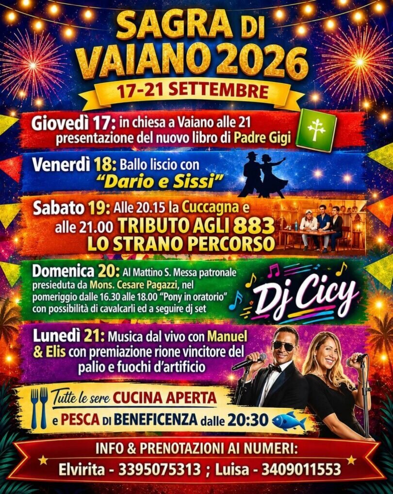 Locandina Sagra di Vaiano