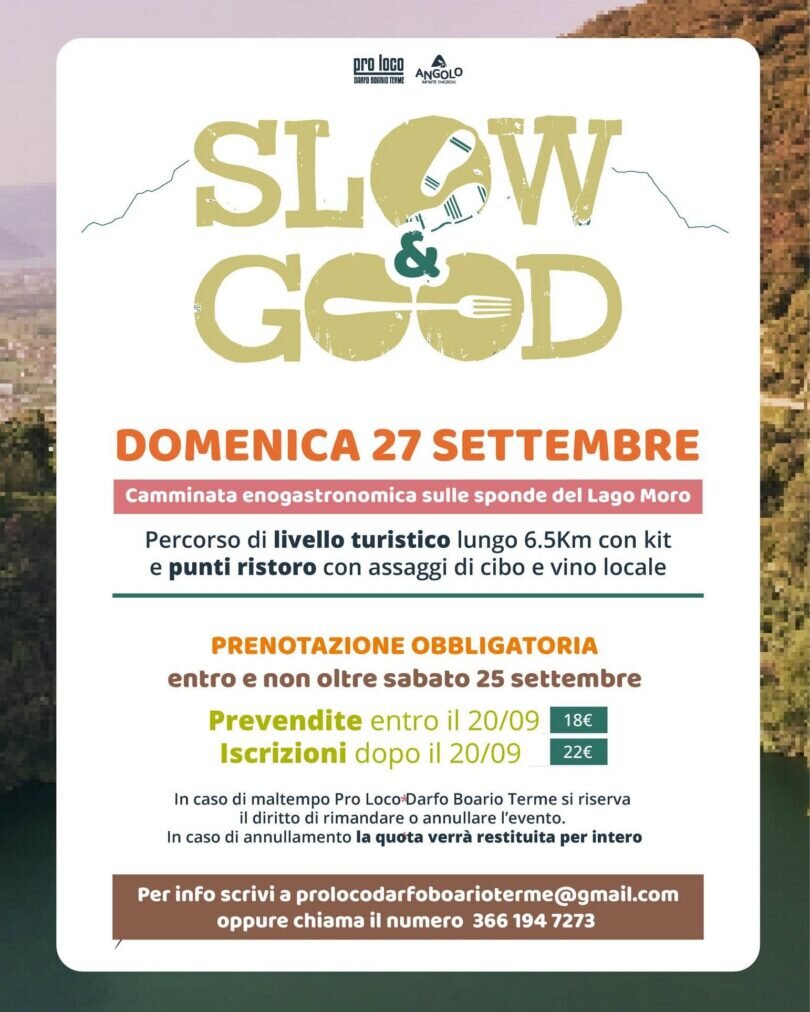 Locandina Slow & Good