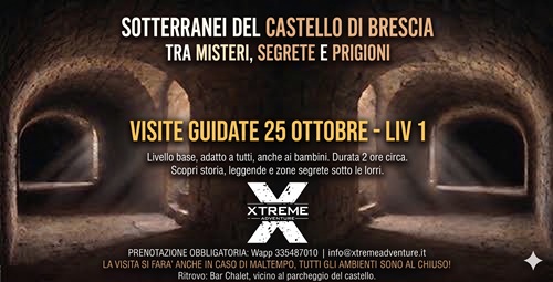 Locandina Visita guidata ai sotterranei del castello