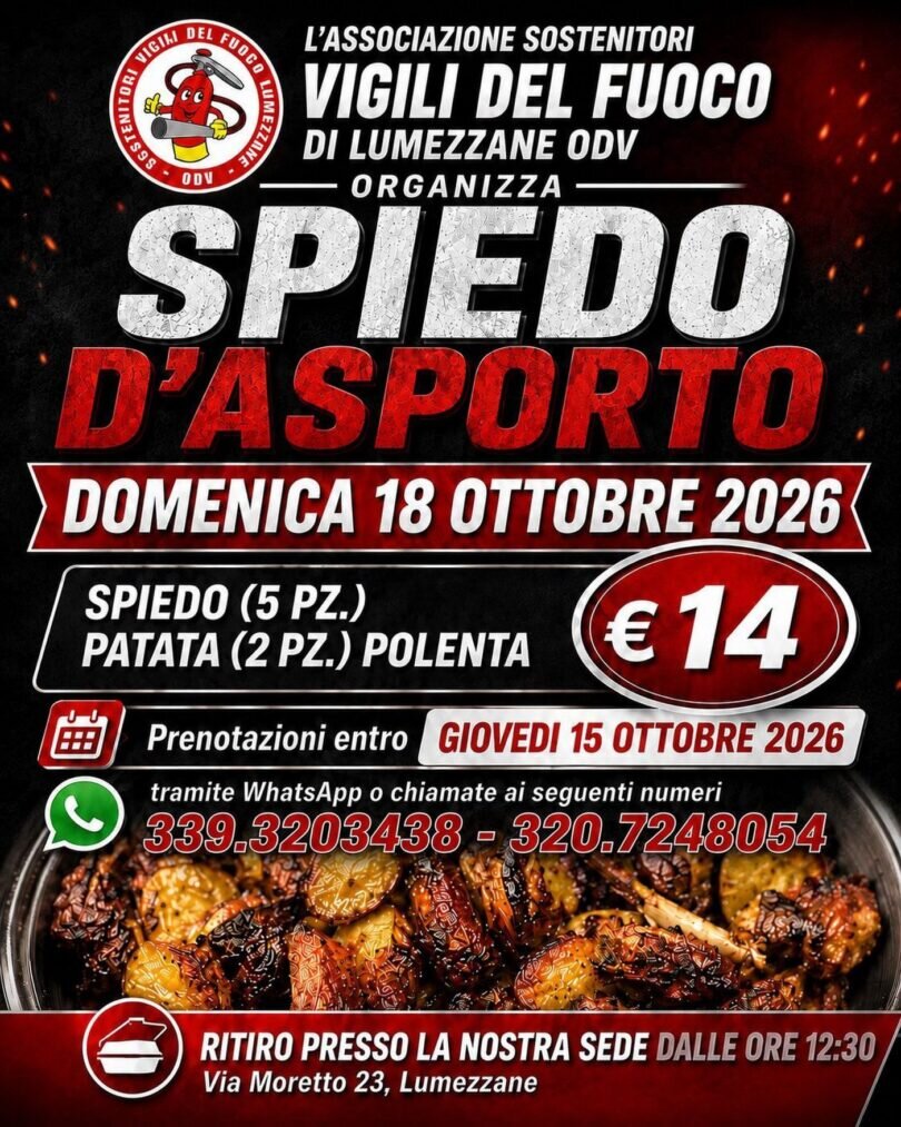 Locandina Spiedo da asporto