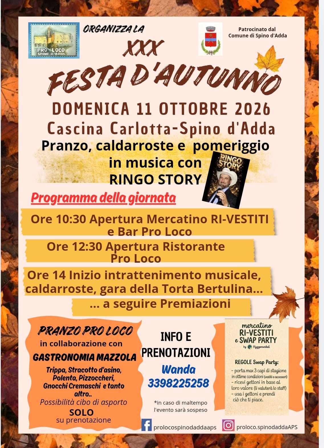 Locandina Festa d'autunno