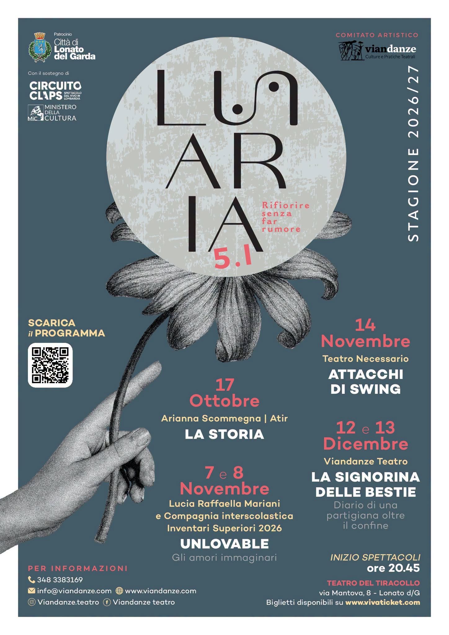 Locandina Lunaria 5.1: stagione teatrale