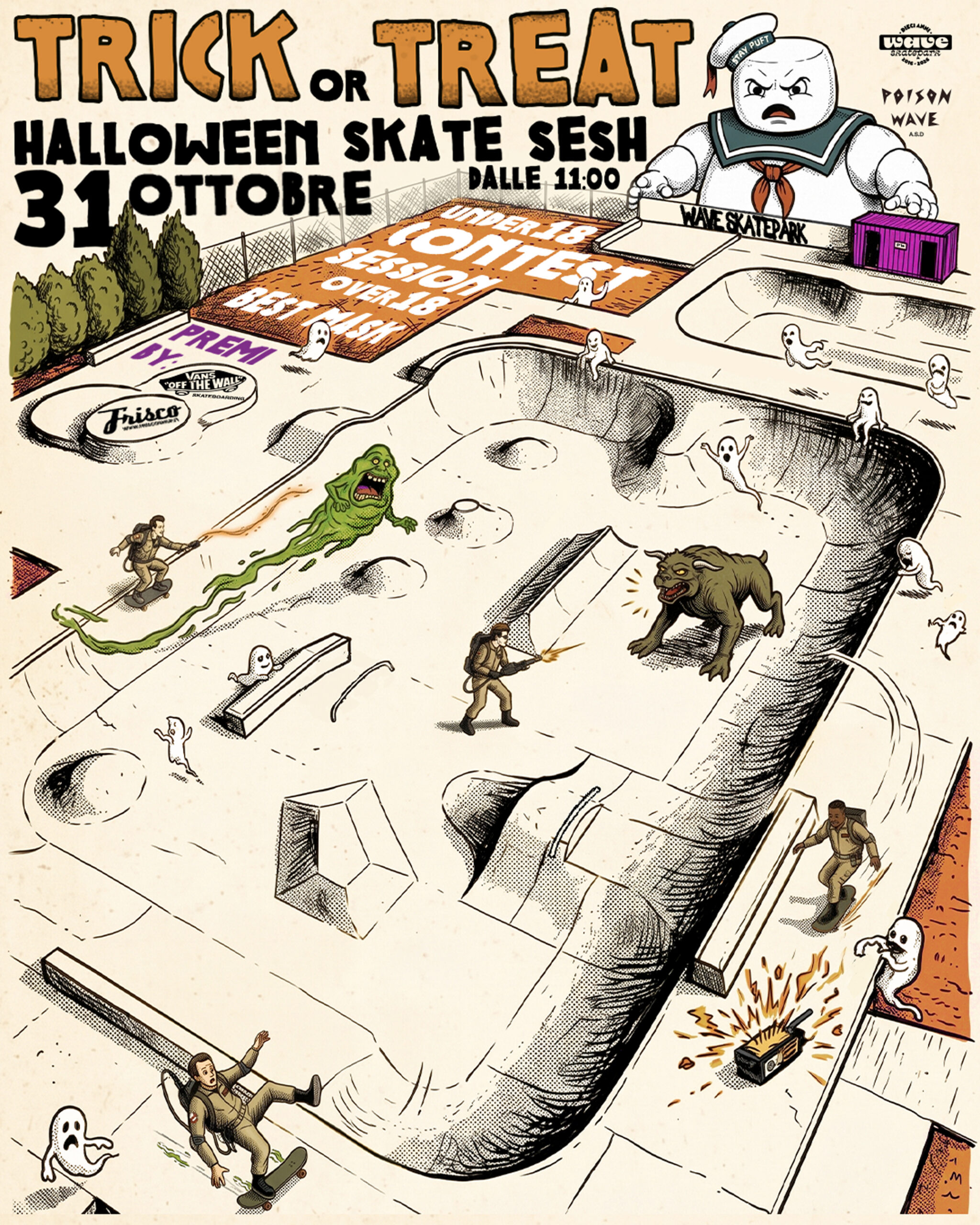 Locandina Trick or treat: halloween skate sesh