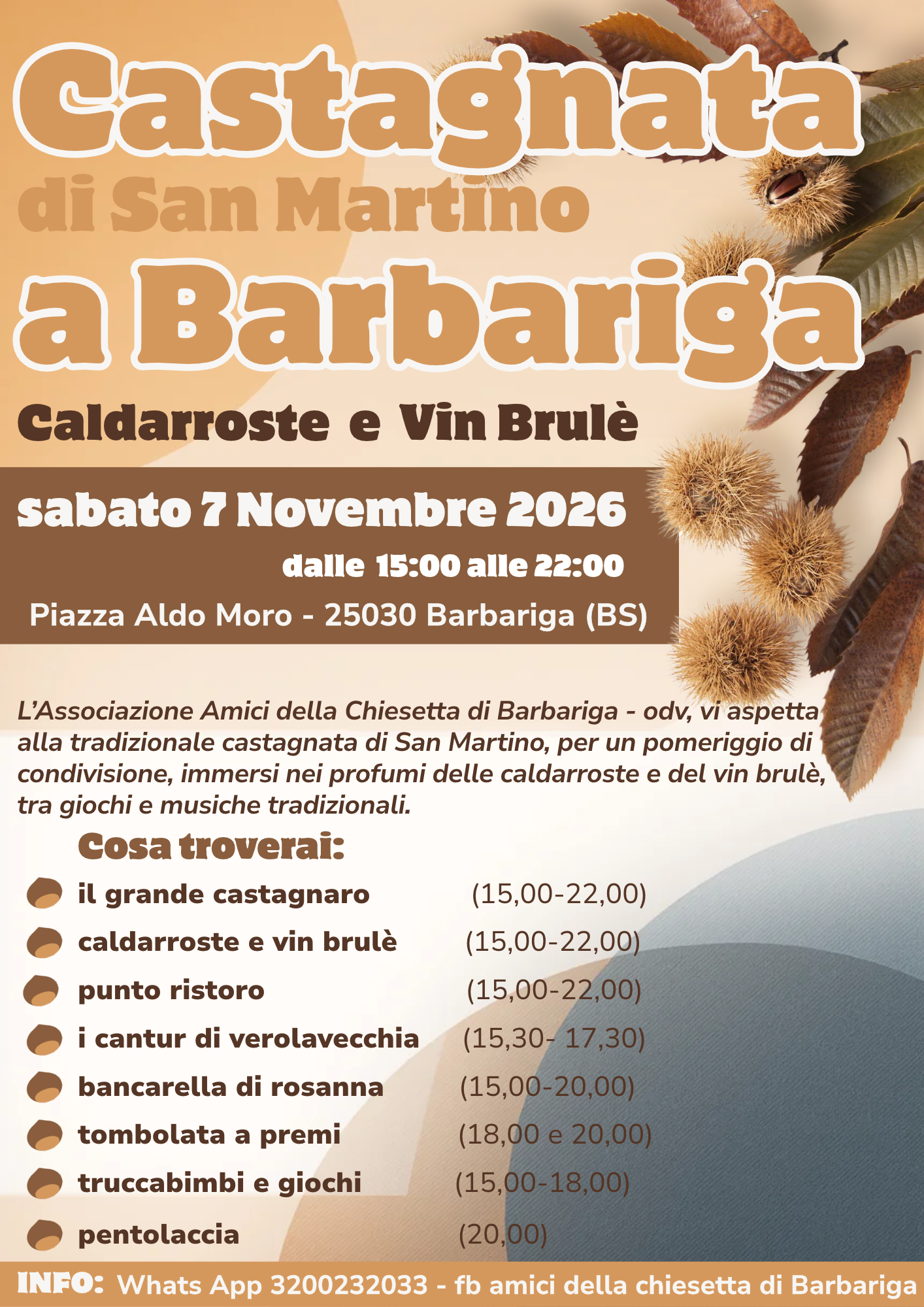 Locandina Castagnata di San Martino