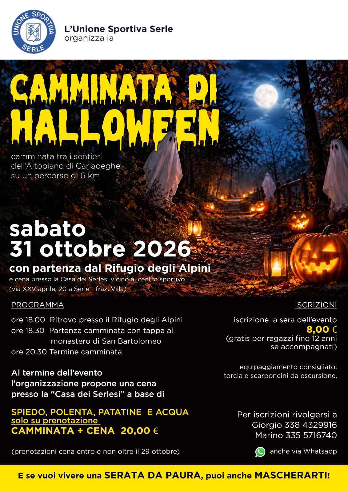 Locandina Camminata di Halloween