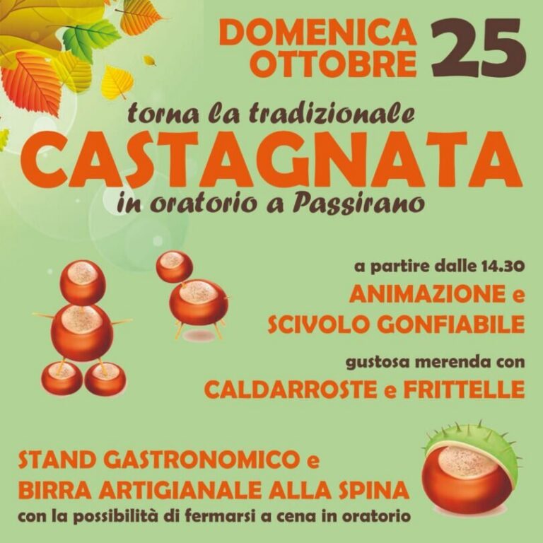 Castagnata in oratorio