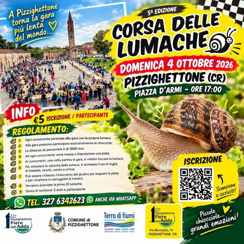 Locandina Corsa delle lumache