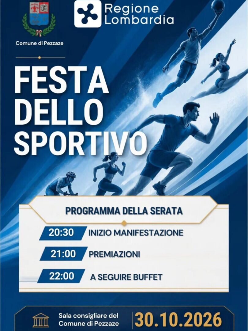 Locandina Festa dello sportivo