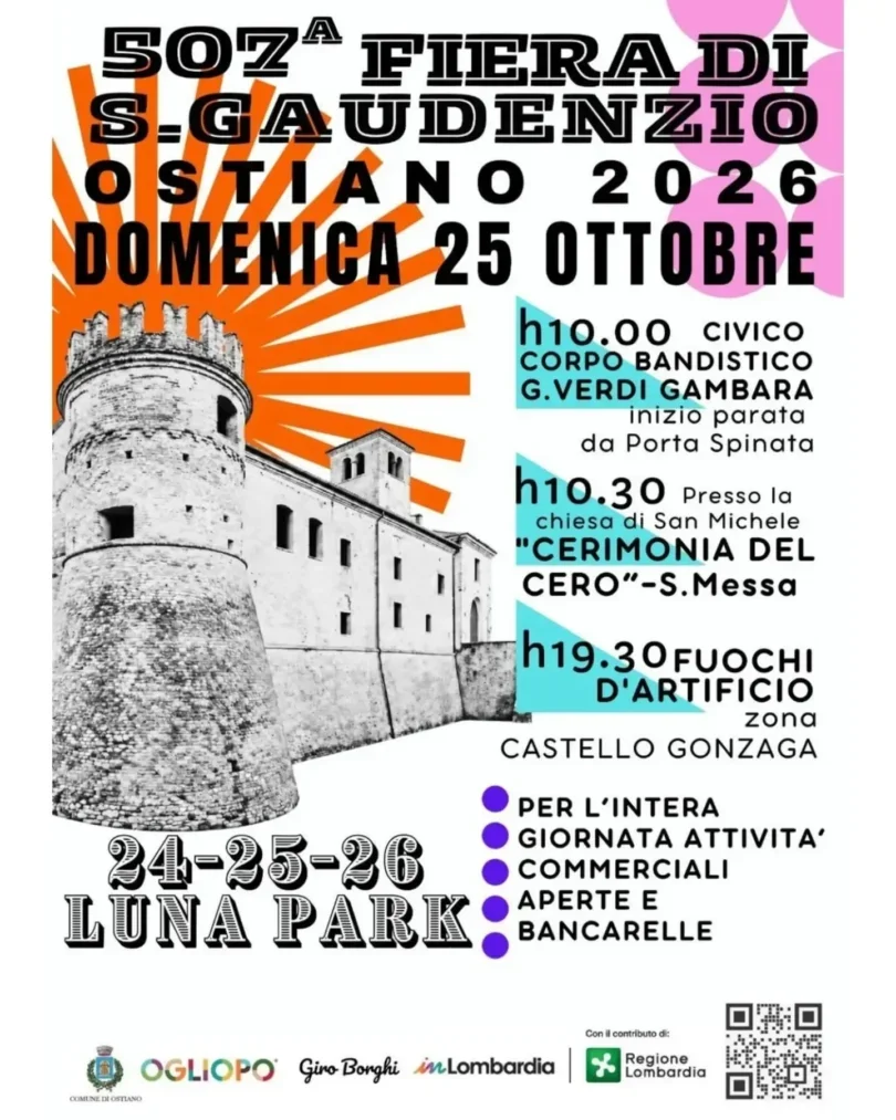 Locandina Fiera di san Gaudenzio a Ostiano
