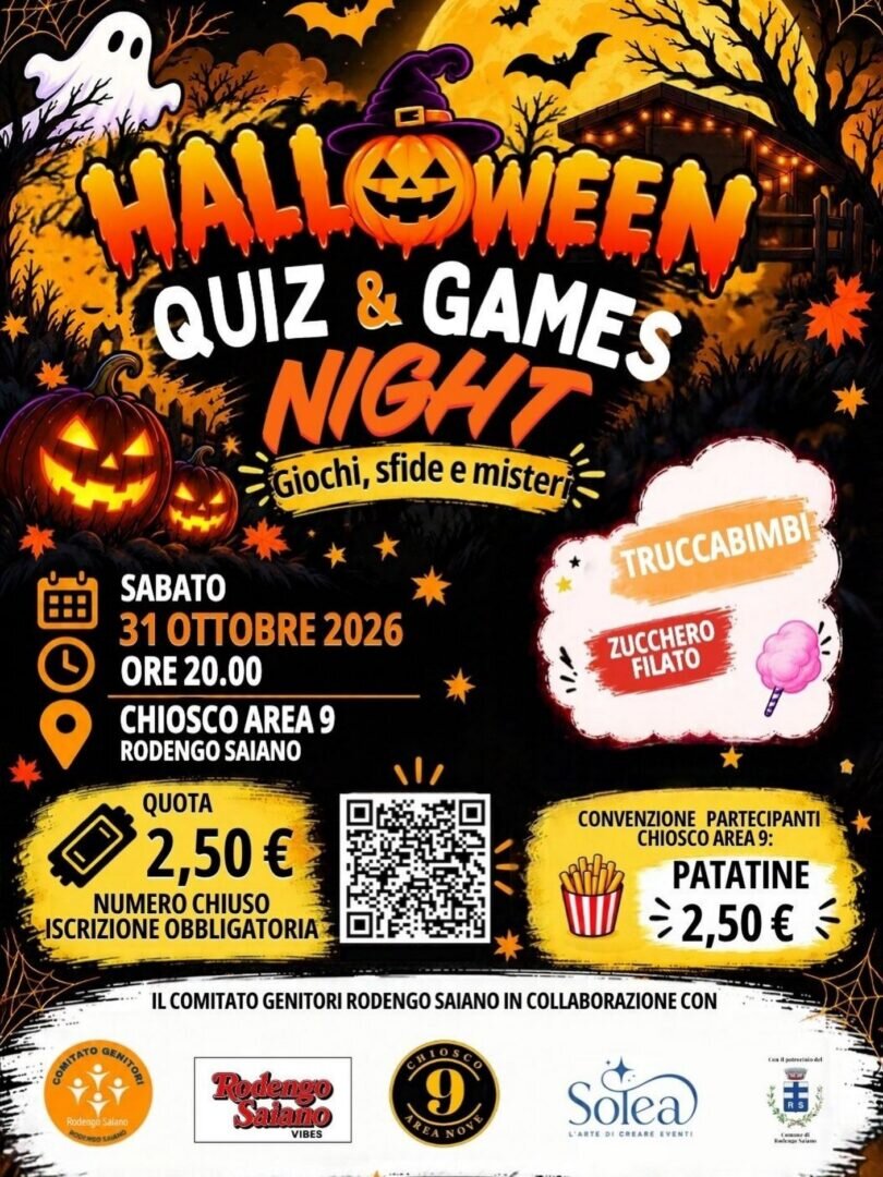 Locandina Halloween quiz & games night