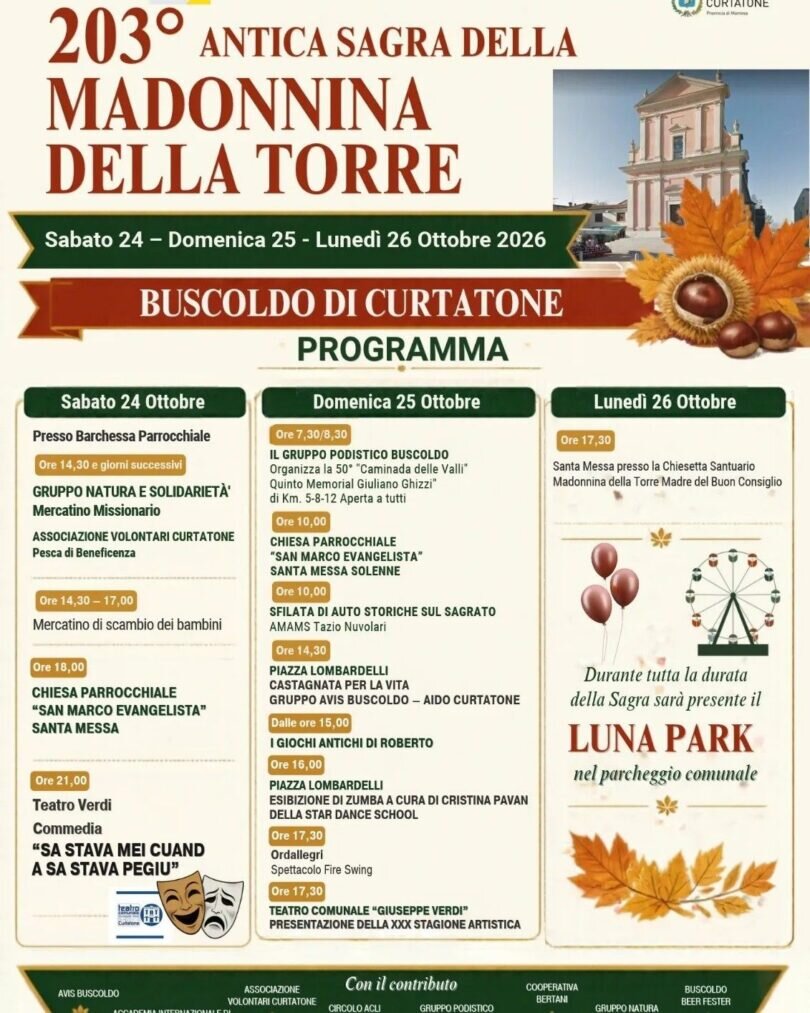 Locandina Sagra della madonnina della torre