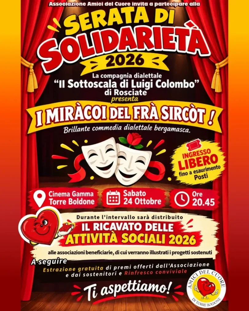 Locandina Serata della solidarietà