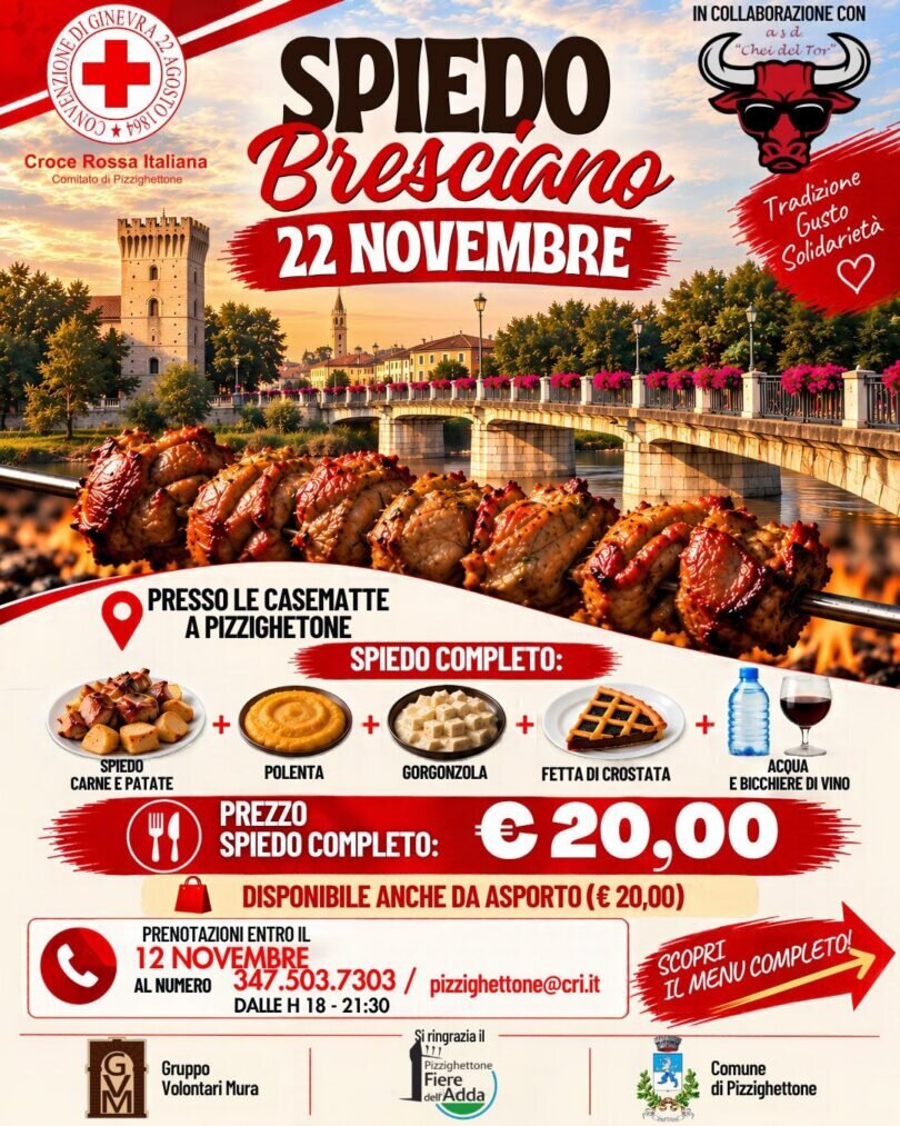 locandina Spiedo bresciano a Pizzighettone