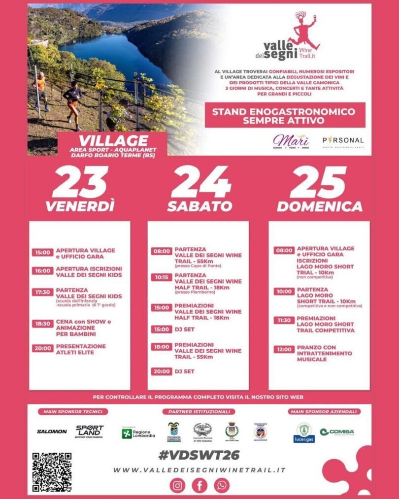 Locandina Valle dei segni wine trail
